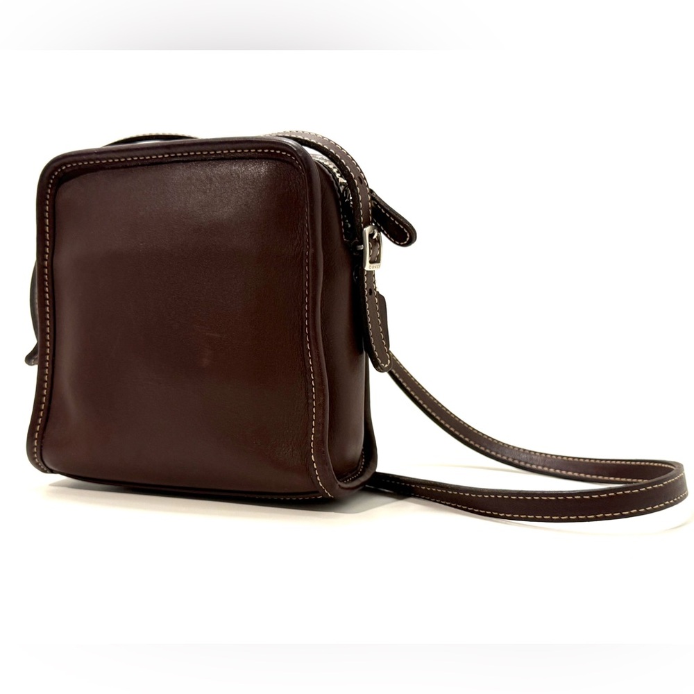 Vintage Coach Bellini 9139 Brown Glove Leather Crossbody Bag Y2K USA Made - Picture 2 of 15